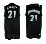 nba minnesota timberwolves #21 garnett black