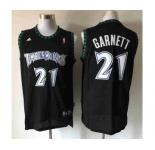 nba minnesota timberwolves #21 garnett black[revolution 30 swingman]