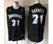 nba minnesota timberwolves #21 garnett black[revolution 30 swingman]