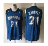 nba minnesota timberwolves #21 garnett blue[revolution 30 swingman]