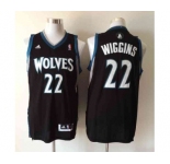 nba minnesota timberwolves #22 wiggins black[revolution 30 swingman]