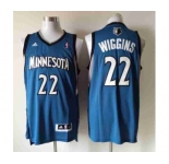 nba minnesota timberwolves #22 wiggins blue[revolution 30 swingman]