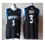 nba minnesota timberwolves #3 roy black[revolution 30 swingman]