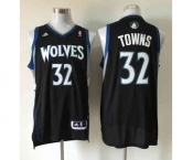 nba minnesota timberwolves #32 towns black[revolution 30 swingman]