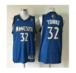 nba minnesota timberwolves #32 towns blue[revolution 30 swingman]