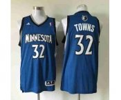 nba minnesota timberwolves #32 towns blue[revolution 30 swingman]