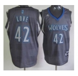 nba minnesota timberwolves #42 love black-grey[2012]