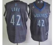 nba minnesota timberwolves #42 love black-grey[2012]