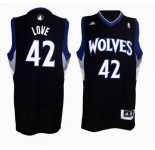 nba minnesota timberwolves #42 love black[2011 swingman revolution 30]