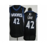 nba minnesota timberwolves #42 love black[revolution 30]