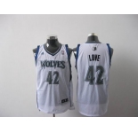 nba minnesota timberwolves #42 love white[2011 swingman revolution 30]