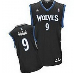 nba minnesota timberwolves #9 rubio black[2011 swingman revolution 30]