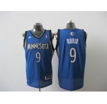 nba minnesota timberwolves #9 rubio lt.blue[2011 swingman revolution 30]