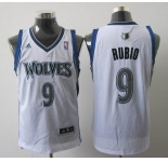 nba minnesota timberwolves #9 rubio white[2011 swingman revolution 30]