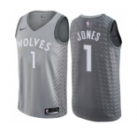 Women's Nike Minnesota Timberwolves #1 Tyus Jones Swingman Gray NBA Jersey - City Edition