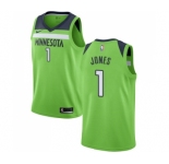 Women's Nike Minnesota Timberwolves #1 Tyus Jones Swingman Green NBA Jersey Statement Edition