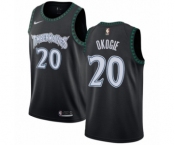 Women's Nike Minnesota Timberwolves #20 Josh Okogie Swingman Black Hardwood Classics Jersey
