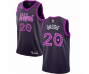 Women's Nike Minnesota Timberwolves #20 Josh Okogie Swingman Purple NBA Jersey - City Edition