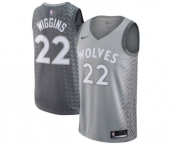 Women's Nike Minnesota Timberwolves #22 Andrew Wiggins Swingman Gray NBA Jersey - City Edition