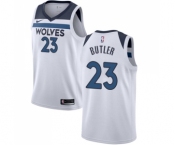 Women's Nike Minnesota Timberwolves #23 Jimmy Butler Authentic White NBA Jersey - Association Edition