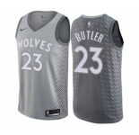 Women's Nike Minnesota Timberwolves #23 Jimmy Butler Swingman Gray NBA Jersey - City Edition