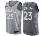 Women's Nike Minnesota Timberwolves #23 Jimmy Butler Swingman Gray NBA Jersey - City Edition