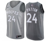 Women's Nike Minnesota Timberwolves #24 Justin Patton Swingman Gray NBA Jersey - City Edition