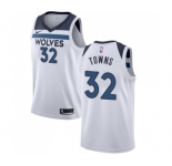 Women's Nike Minnesota Timberwolves #32 Karl-Anthony Towns Swingman White NBA Jersey - Association Edition