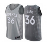 Women's Nike Minnesota Timberwolves #36 Dario Saric Swingman Gray NBA Jersey - City Edition