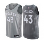 Women's Nike Minnesota Timberwolves #43 Anthony Tolliver Swingman Gray NBA Jersey - City Edition