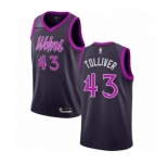 Women's Nike Minnesota Timberwolves #43 Anthony Tolliver Swingman Purple NBA Jersey - City Edition