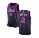 Women's Nike Minnesota Timberwolves #8 Jerryd Bayless Swingman Purple NBA Jersey - City Edition