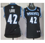women nba jerseys minnesota timberwolves #42 love black