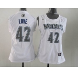 women nba jerseys minnesota timberwolves #42 love white