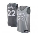Youth Nike Minnesota Timberwolves #22 Andrew Wiggins Swingman Gray NBA Jersey - City Edition