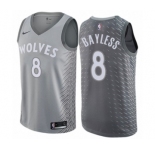 Youth Nike Minnesota Timberwolves #8 Jerryd Bayless Swingman Gray NBA Jersey - City Edition