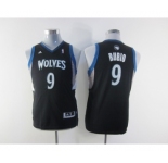 youth nba jerseys minnesota timberwolves #9 rubio black[revolution 30 swingman]
