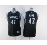 youth nba minnesota timberwolves #42 love black[revolution 30 swingman]