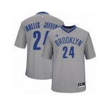 Men Adidas Brooklyn Nets #24 Rondae Hollis-Jefferson Swingman Gray Alternate NBA Jersey