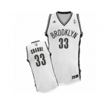 Men Adidas Brooklyn Nets #33 Allen Crabbe Swingman White Home NBA Jersey