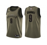 Men Nike Brooklyn Nets #9 DeMarre Carroll Green Salute to Service NBA Swingman Jersey