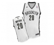 Men's Adidas Brooklyn Nets #20 Timofey Mozgov Swingman White Home NBA Jersey