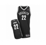 Men's Adidas Brooklyn Nets #22 Caris LeVert Authentic Black Road NBA Jersey