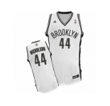 Men's Adidas Brooklyn Nets #44 Andrew Nicholson Swingman White Home NBA Jersey