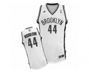 Men's Adidas Brooklyn Nets #44 Andrew Nicholson Swingman White Home NBA Jersey