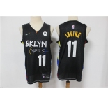 Men's Brooklyn Nets #11 Kyrie Irving Black Basketball Jersey 2020-2021 City Edition