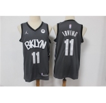 Men's Brooklyn Nets #11 Kyrie Irving Swingman Dark Grey Basketball Jersey 2021 New