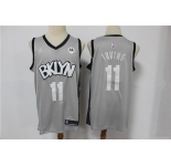 Men's Brooklyn Nets #11 Kyrie Irving Swingman Gray Basketball Jersey 2021 New