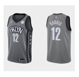 Men's Brooklyn Nets #12 Joe Harris Gray Stitched Basketball Jersey