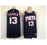 Men's Brooklyn Nets #13 James Harden Navy City Player Jersey